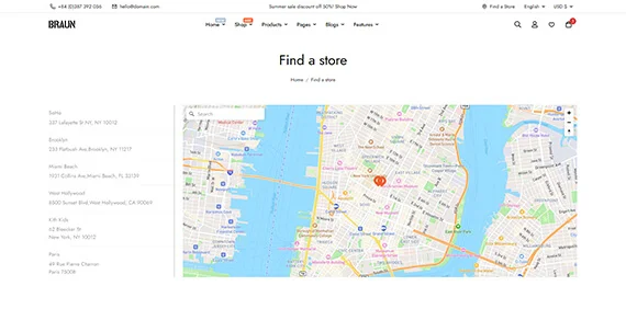 Store locator