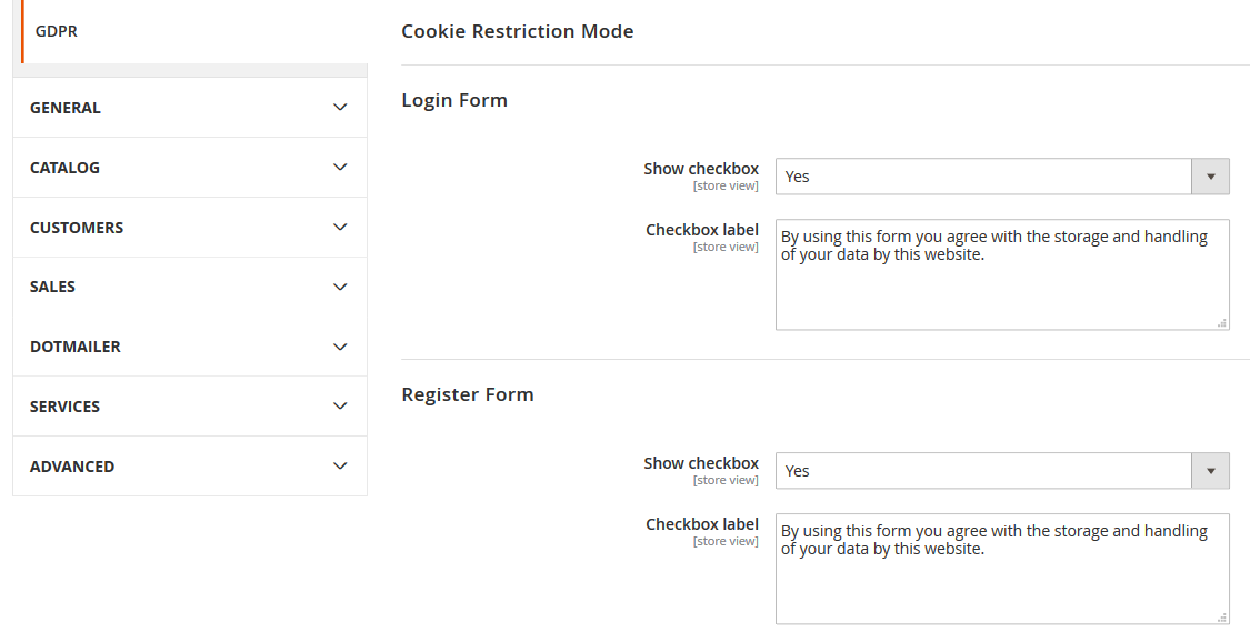 Magento 2 GDPR Extension