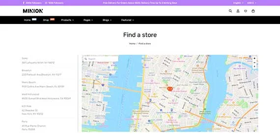 Store locator