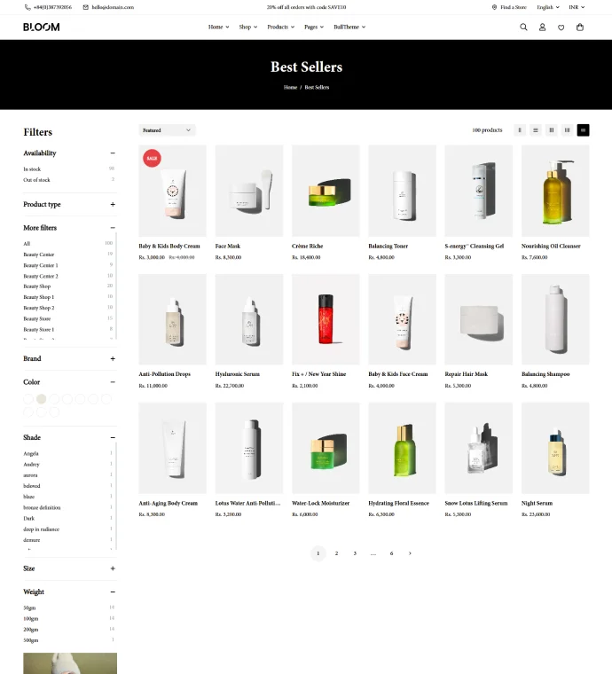 Pagination page