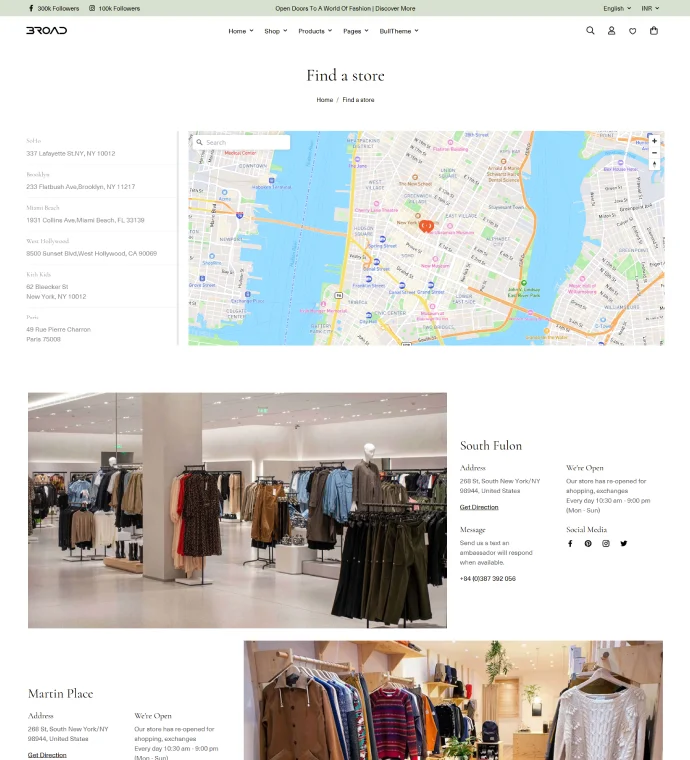 Store locator