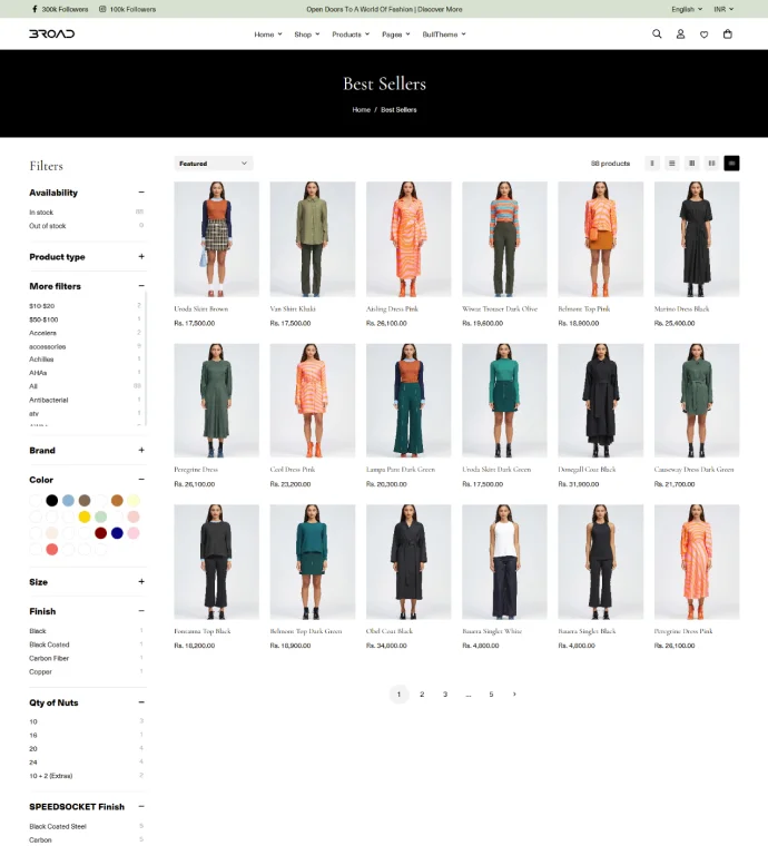 Pagination page