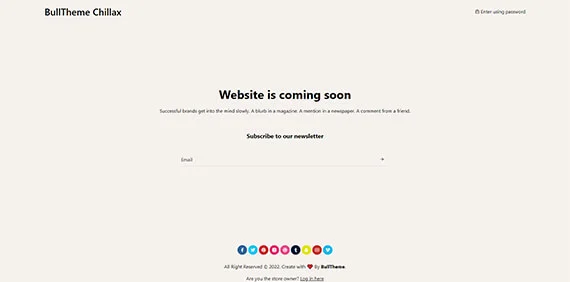 Password Page
