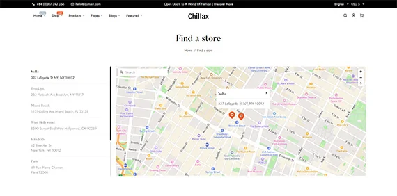 Store locator