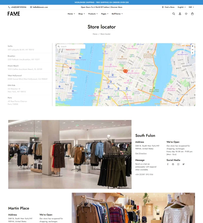 Store locator