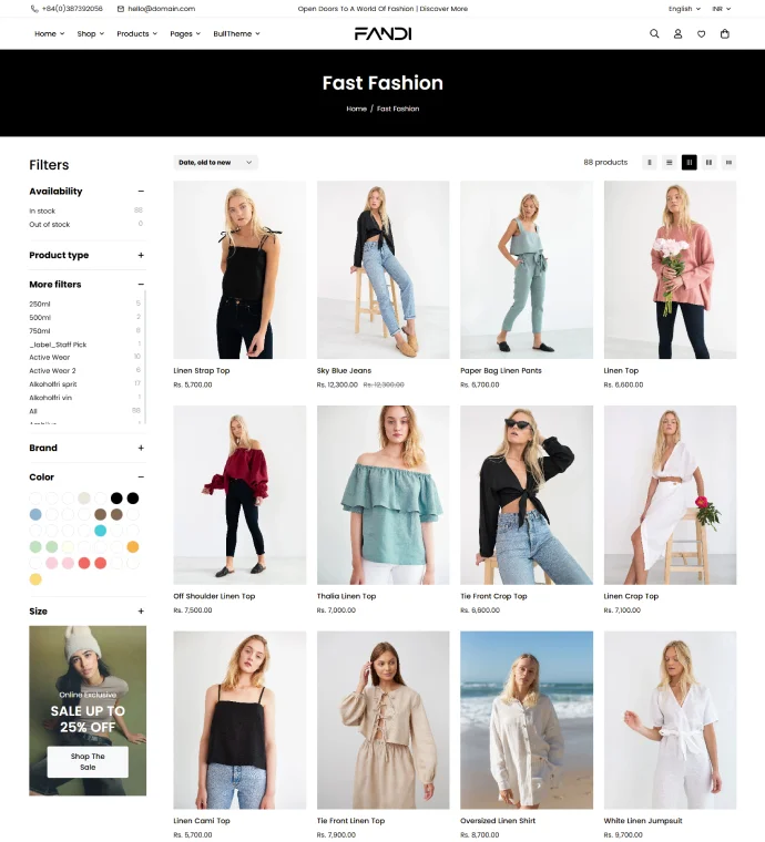 Product filters