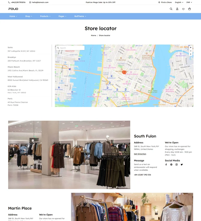 Store locator