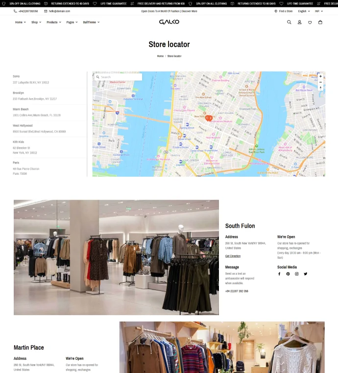 Store locator