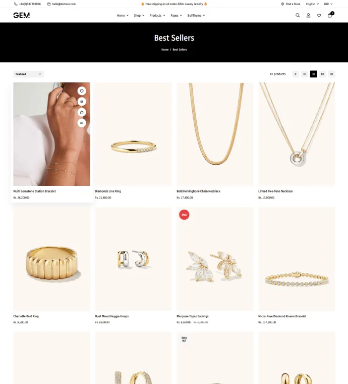 Hidden sidebar
