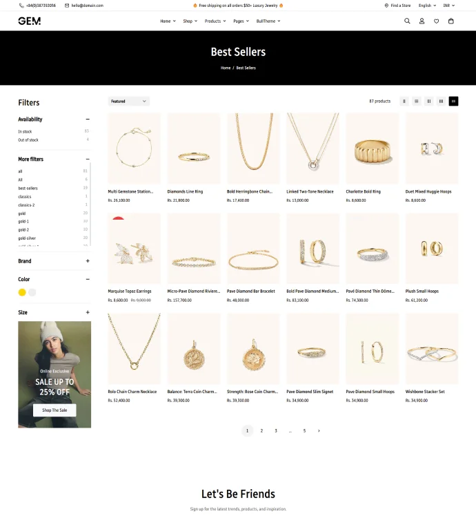 Pagination page