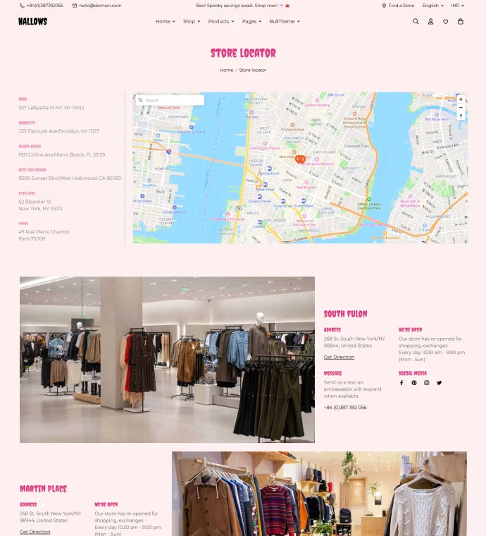 Store locator