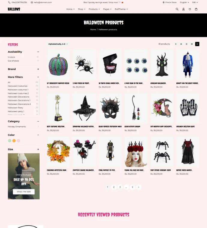 Pagination page