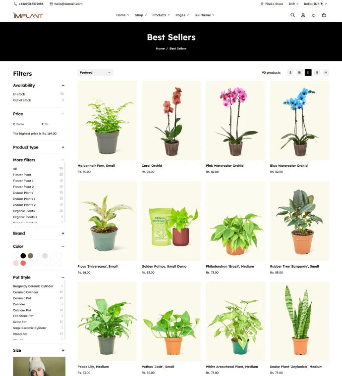 Product filters