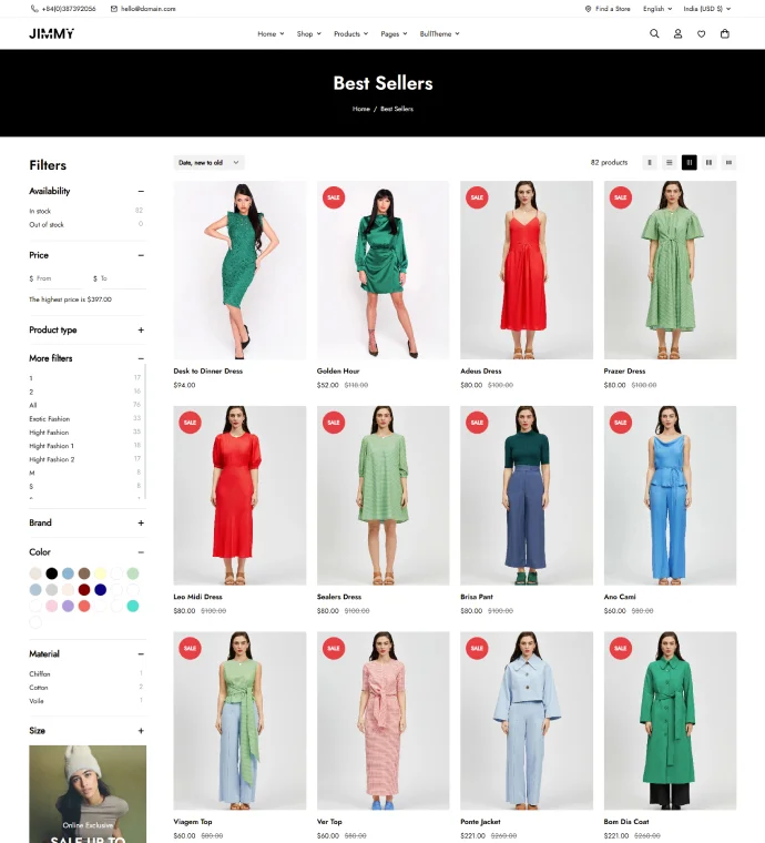 Product filters
