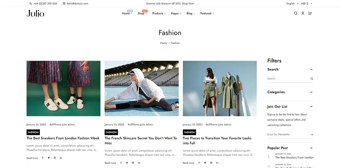 Blog Grid 3 columns