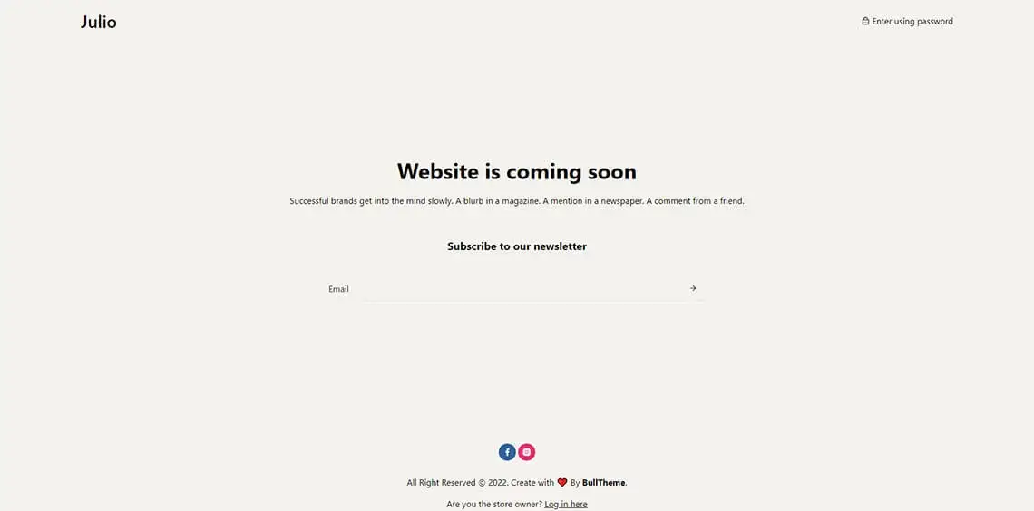 Password Page