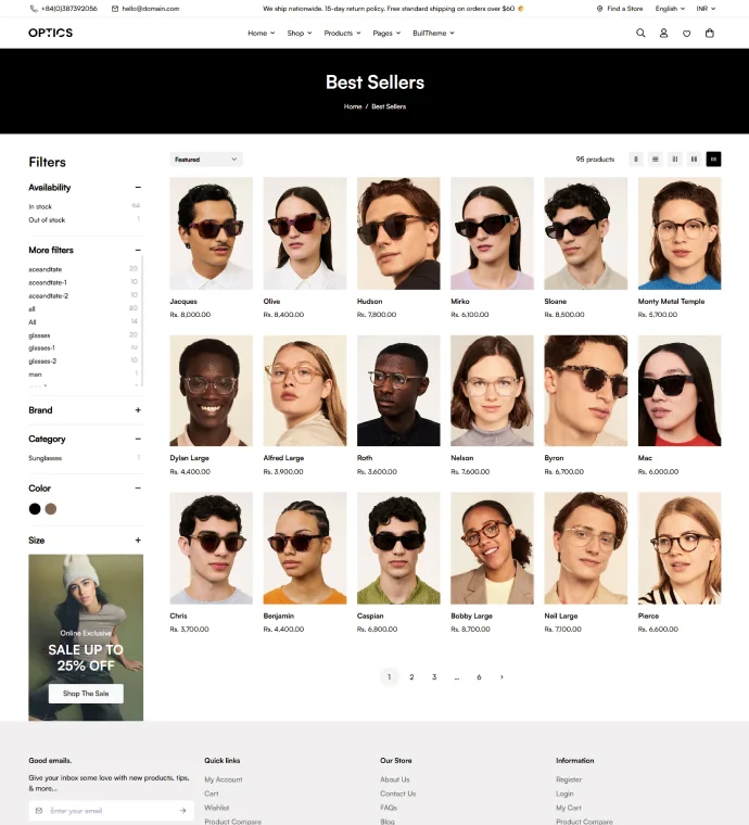 Pagination page