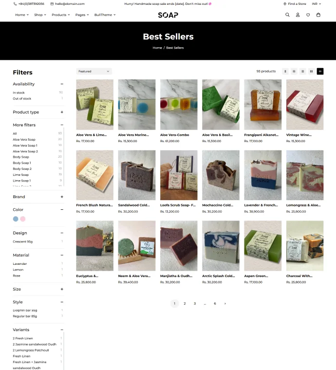 Pagination page