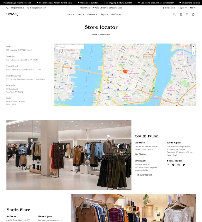Store locator