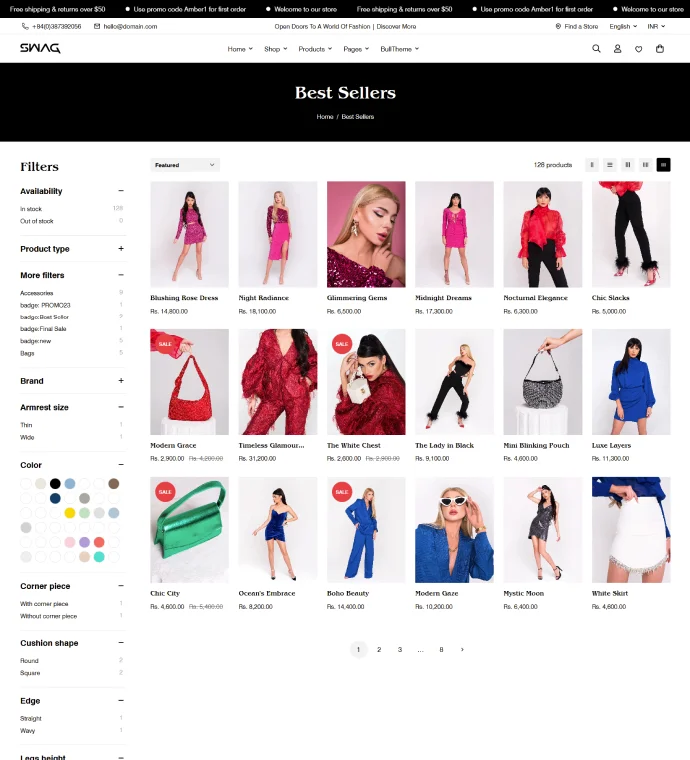 Pagination page