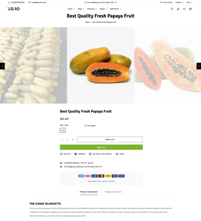 Slider full-width