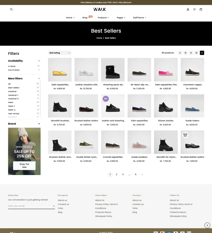 Pagination page